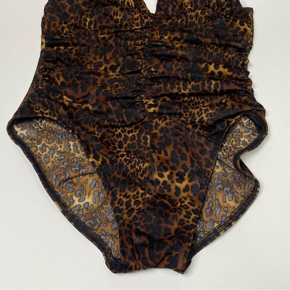 Miraclesuit One Piece Animal Print Ruched Swimsuit Women's Size 12 - Picture 10 of 14